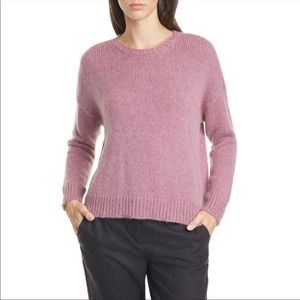 Eileen Fisher Crew Neck Wool Mohair Sweater